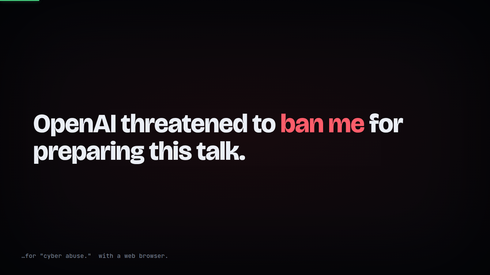 Ban threat