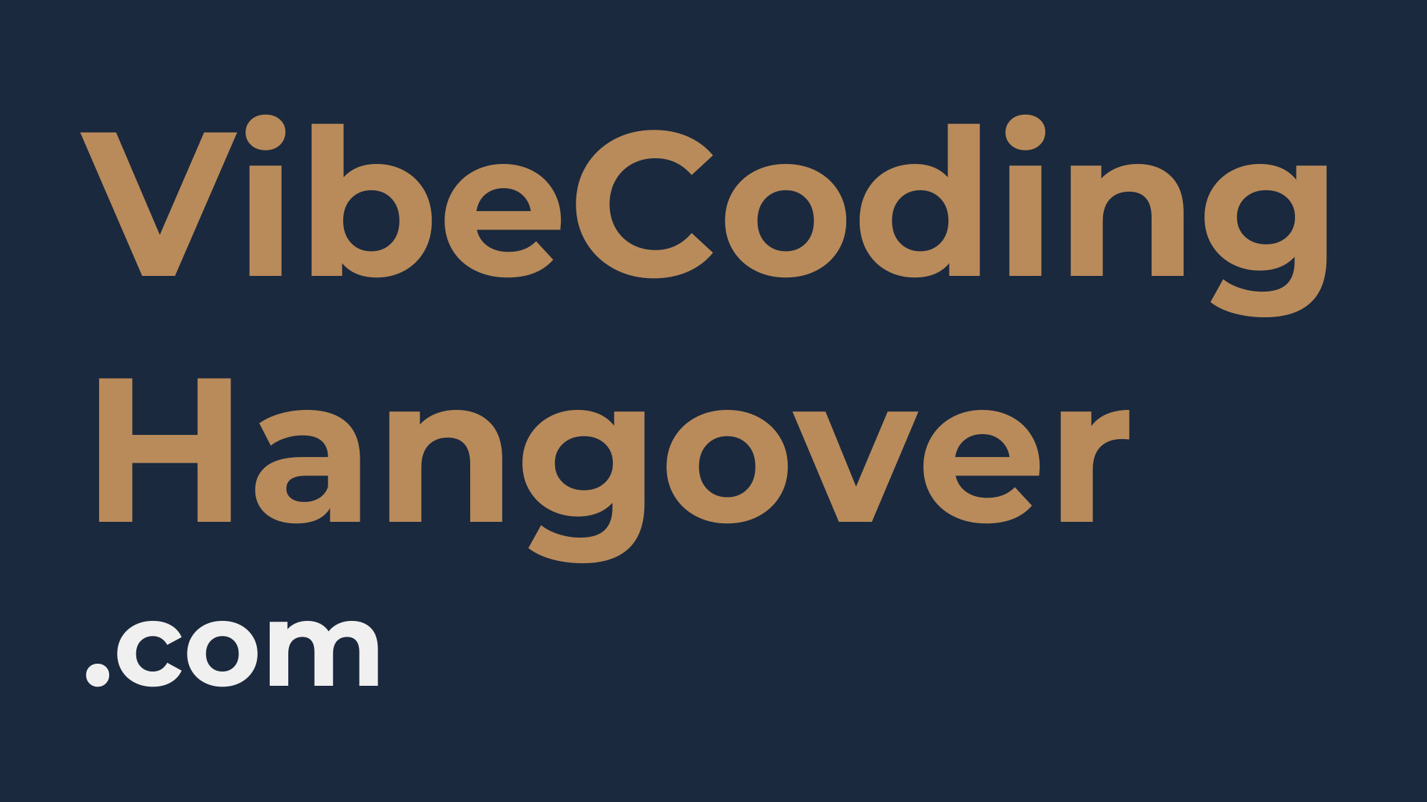 Closing slide: VibeCodingHangover.com.